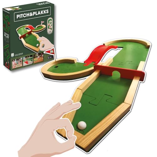 Pitch&PLAKKS | Minigolf-Brettspiel | Für Kinder und Erwachsene | Von 3 bis 99 Jahre | Von 1 bis 10 Spieler | Holz | Lern- und Geschicklichkeitsspiele | Kreatives Spiel | Für die ganze Familie Pitch&PLAKKS | Minigolf-Brettspiel | Für Kinder und Erwachsene | Von 3 bis 99 Jahre | Von 1 bis 10 Spieler | Holz | Lern- und Geschicklichkeitsspiele | Kreatives Spiel | Für die ganze Familie von P PLAKKS