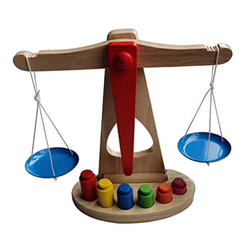 P Prettyia Holz Waage Spielwaage Balance Pädagogisches Spielzeug für Haus und Kindergarten, Größe : 25x25x10cm P Prettyia Holz Waage Spielwaage Balance Pädagogisches Spielzeug für Haus und Kindergarten, Größe : 25x25x10cm von P Prettyia