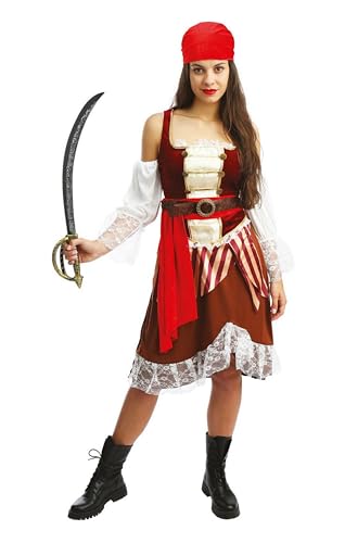 P'tit Clown re21071 – Kostüm für Erwachsene Pirat Damen, Größe S/M von P'tit Clown