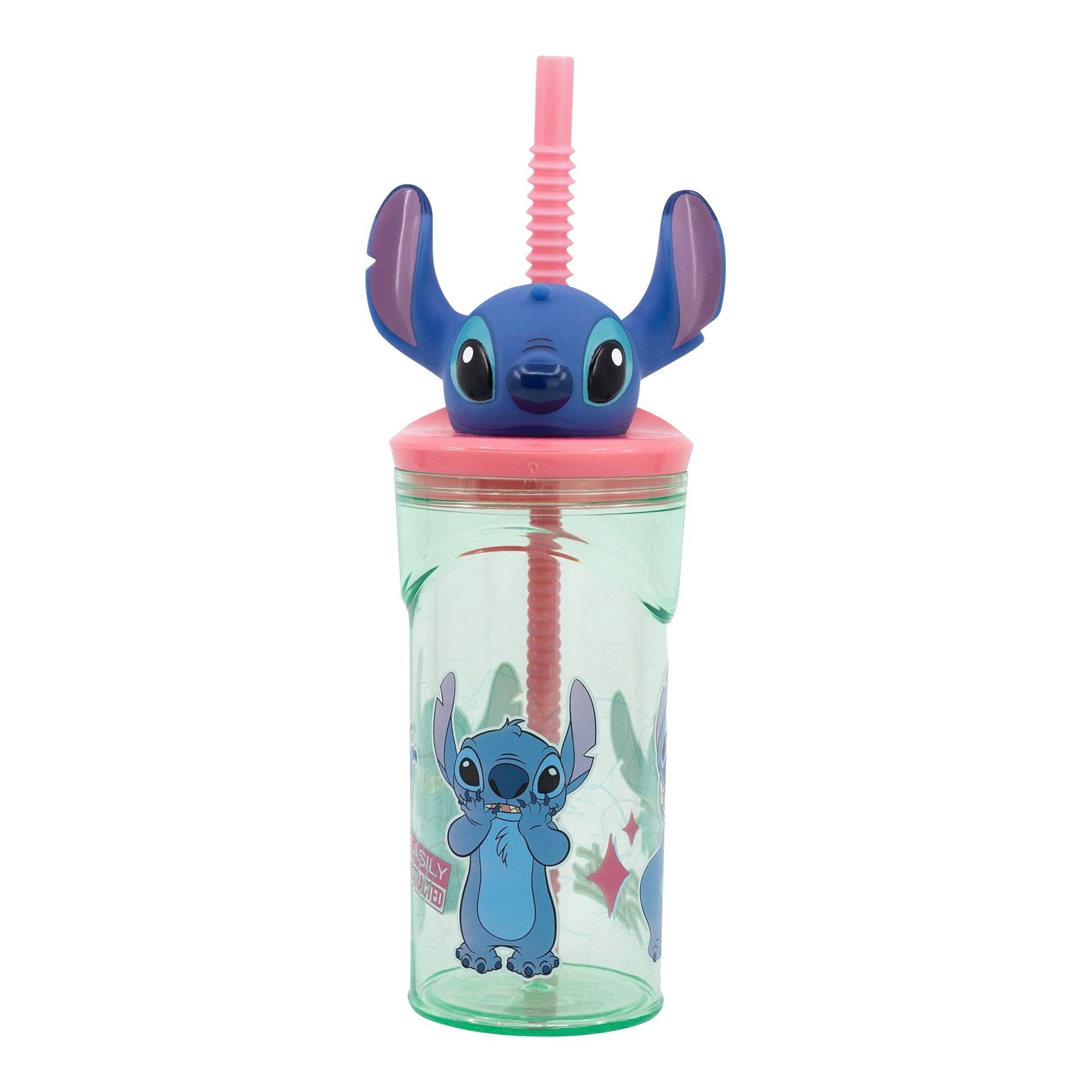 P:Os Disney Trinkbecher mit Strohhalm und 3D-Figur Stitch, 360 ml P:Os Disney Trinkbecher mit Strohhalm und 3D-Figur Stitch, 360 ml von P:OS