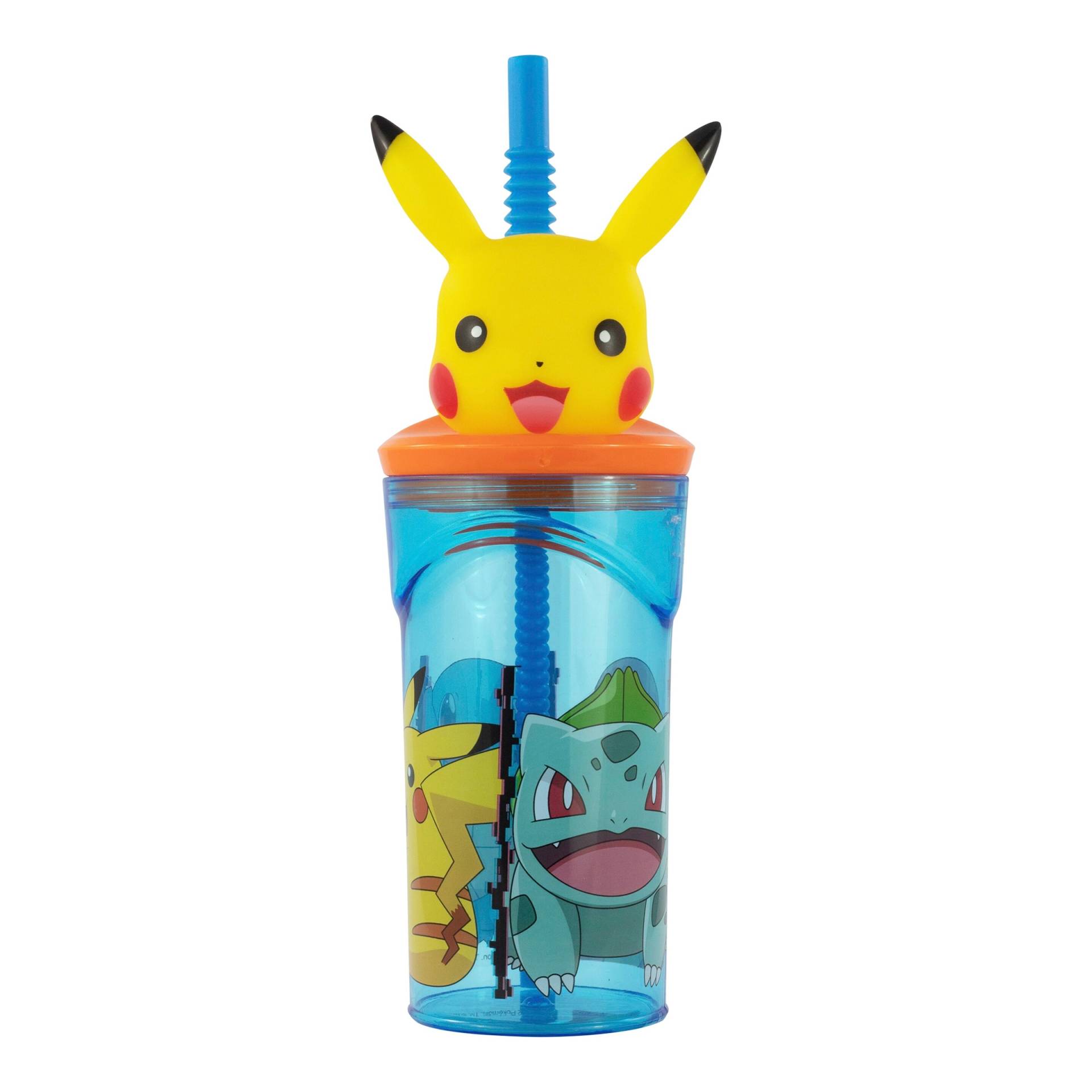 P:Os Pokémon Trinkbecher mit Strohhalm und 3D-Figur Pikachu, 360 ml P:Os Pokémon Trinkbecher mit Strohhalm und 3D-Figur Pikachu, 360 ml von P:OS