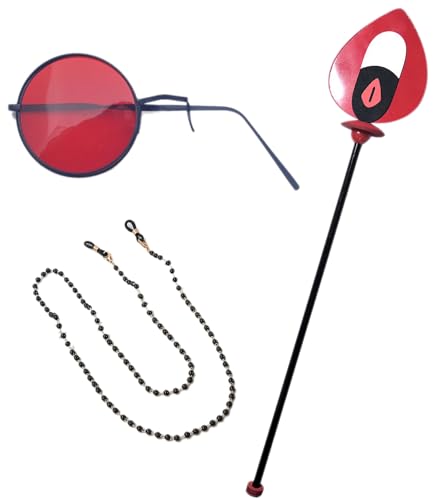 P1PSZ Alastor 9482 + 9197 Requisite Brille Brillenkette Anime Alastor Cosplay Waffenstock Kostüm P1PSZ Alastor 9482 + 9197 Requisite Brille Brillenkette Anime Alastor Cosplay Waffenstock Kostüm von P1PSZ