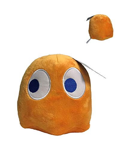 パックマン＼ＰＡＣ－ＭＡＮ Pac Man Ghost Plüsch Qualität Super Soft (17cm, Orange Geist) von パックマン＼ＰＡＣ－ＭＡＮ
