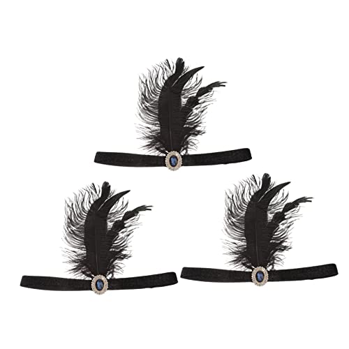 3 Stück Teiliges Flapper Stirnband für Damen Schwarzes Stirnband Jahre Kopfschmuck für Hochzeiten Partys und Mehr 3 Stück Teiliges Flapper Stirnband für Damen Schwarzes Stirnband Jahre Kopfschmuck für Hochzeiten Partys und Mehr von PACKOVE