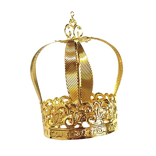 PACKOVE 1 PC Krone Kuchendekoration Geburtstagstortenaufsätze Prinzessin Kuchenaufsätze Mini Krone Ornament Dekoration Junge Die Kronprinzessin Krone Cupcake Topper Krone Golden von PACKOVE