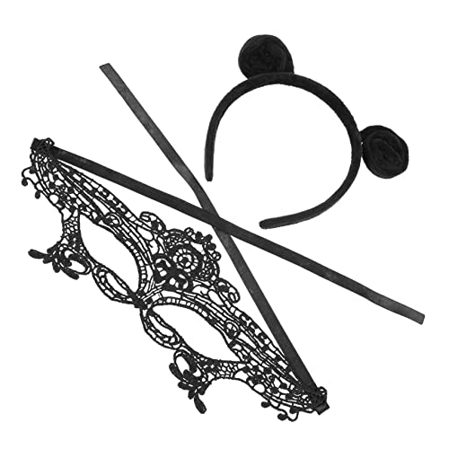 PACKOVE 1 Satz Antenne Haarschmuck und Spitze Maske Set für Halloween Cosplay Teiliges Zubehör für Festivals und Partys Bequeme Dekorative Accessoires für Fotografie und Outdoor PACKOVE 1 Satz Antenne Haarschmuck und Spitze Maske Set für Halloween Cosplay Teiliges Zubehör für Festivals und Partys Bequeme Dekorative Accessoires für Fotografie und Outdoor von PACKOVE