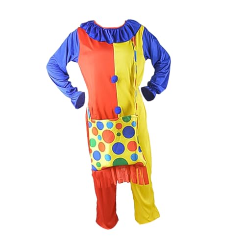 PACKOVE 1 Satz Clownkostüm für Erwachsene weibliches Clownkostüm Männerkleidung halloween kostüm halloween costume Kleider Karnevalsanzug Performance-Kostüm für Erwachsene von PACKOVE