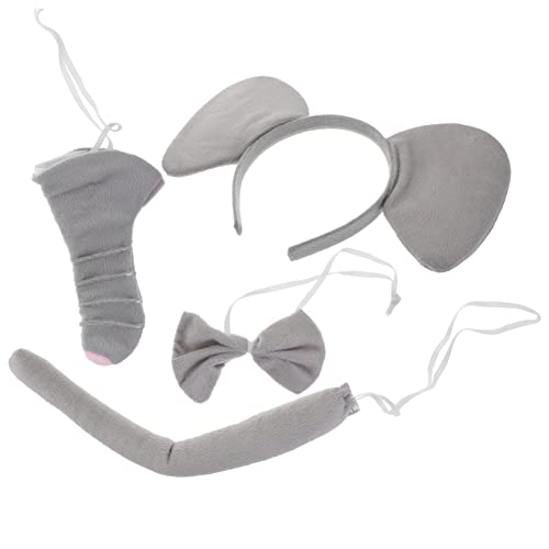PACKOVE 1 Satz Elefant -Kopfschmuck Set Kinderkostüme Zubehör für Elefantenkostüme entzückendes Elefantenkostüm Cosplay Tierkostüme für Halloween -Kostüm Stoff Grey PACKOVE 1 Satz Elefant -Kopfschmuck Set Kinderkostüme Zubehör für Elefantenkostüme entzückendes Elefantenkostüm Cosplay Tierkostüme für Halloween -Kostüm Stoff Grey von PACKOVE