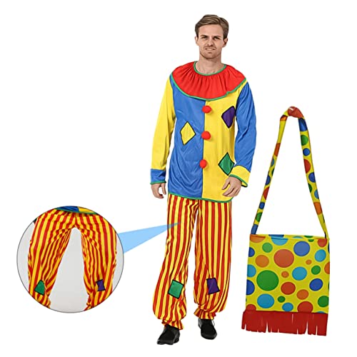 PACKOVE 1 Satz halloween kostüm halloween costume Clownkostüm für Erwachsene Clown-Cosplay-Outfit kleidung Kleider Clown-Kostüm Abschlussball Kostüme bilden Gestrick von PACKOVE