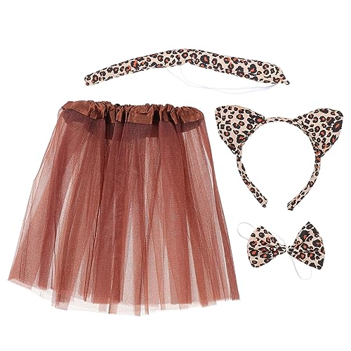 PACKOVE 1 Satz Leopard Cosplay Kostümset für Haarreif Fliege und Tierkostüm Zubehör für Fasching und Karneval Design und Hochwertige Verarbeitung von PACKOVE