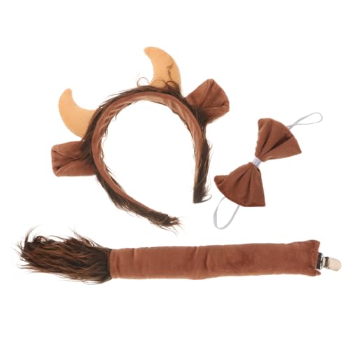 PACKOVE 1 Satz Ochsentier-Kopfschmuck Kuhkopfschmuck Kuhschwänze Stirnband Kleidung Tierschwanzstütze Cosplay Kuhkostüm niedlich Requisiten schmücken Vieh Kind 3-teiliges Set Stoff PACKOVE 1 Satz Ochsentier-Kopfschmuck Kuhkopfschmuck Kuhschwänze Stirnband Kleidung Tierschwanzstütze Cosplay Kuhkostüm niedlich Requisiten schmücken Vieh Kind 3-teiliges Set Stoff von PACKOVE