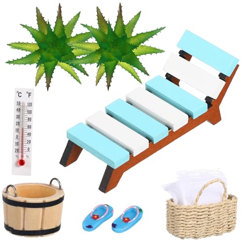 PACKOVE 1 Satz Sauna -Zubehör Set Mini-Stranddekoration Strandzubehör Miniatur Mini-Strandaccessoires Mikro-Strand-Sommerszenen-Requisite Mini -Liege Holz PACKOVE 1 Satz Sauna -Zubehör Set Mini-Stranddekoration Strandzubehör Miniatur Mini-Strandaccessoires Mikro-Strand-Sommerszenen-Requisite Mini -Liege Holz von PACKOVE
