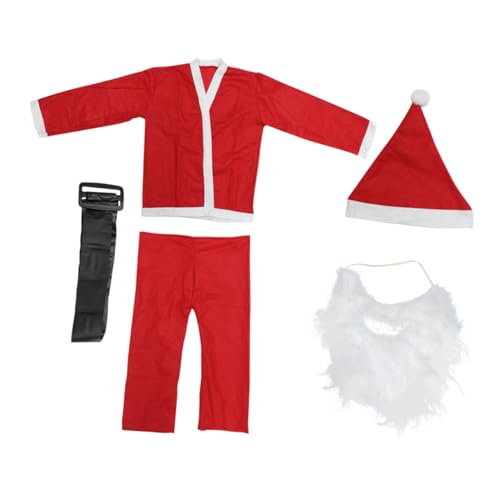 PACKOVE 1 Satz Weihnachtskostüm Weihnachtsmann-Kostüm Weihnachtsmann Kleidung Santa Performance-Kostüm Weihnachten Kleider Weihnachtsparty-Kostüm Weihnachtskleidung bilden von PACKOVE