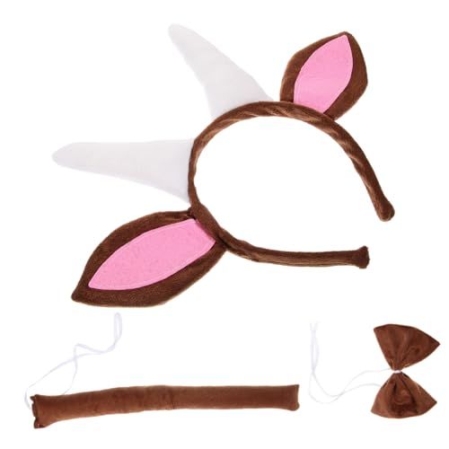 PACKOVE 1 Satz Ziegenkostüm Set Teiliges Kostümzubehör mit Hörnern Fliege für Halloween Geburtstagsfeiern für Tierische Cosplay Outfits PACKOVE 1 Satz Ziegenkostüm Set Teiliges Kostümzubehör mit Hörnern Fliege für Halloween Geburtstagsfeiern für Tierische Cosplay Outfits von PACKOVE