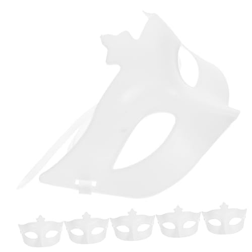 PACKOVE 10 Leere Halbgesichtsmaske für DIY Cosplay Maske für Karneval und Maskerade Weiße Bastelmaske für Kreative Gestaltung und Einzigartige Kostüme PACKOVE 10 Leere Halbgesichtsmaske für DIY Cosplay Maske für Karneval und Maskerade Weiße Bastelmaske für Kreative Gestaltung und Einzigartige Kostüme von PACKOVE