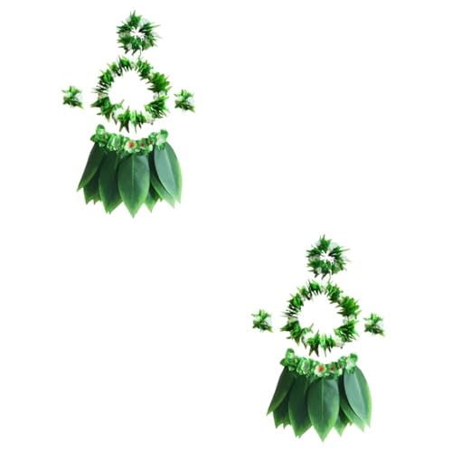 PACKOVE 10 Stk Mädchenkleidung Kinderkostüme Halsband für Damen Damenkleider grüner Grasrock von PACKOVE