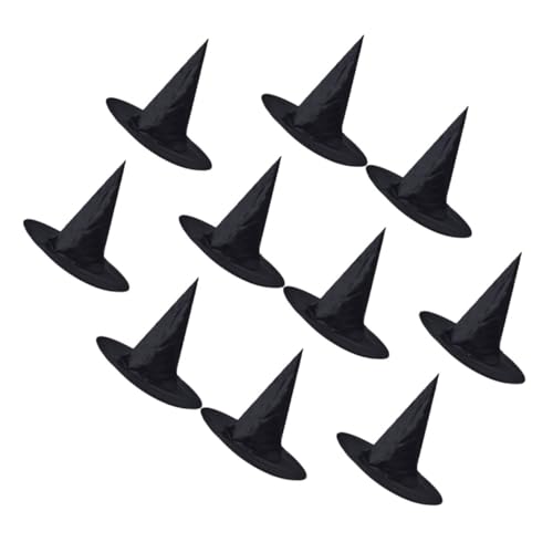 PACKOVE 10 Stück Halloween Hexenhüte Kreative Kostümhüte für Mottopartys Karneval und Halloween Dekorationen Hochwertigem Oxford für Erwachsene Durchmesser PACKOVE 10 Stück Halloween Hexenhüte Kreative Kostümhüte für Mottopartys Karneval und Halloween Dekorationen Hochwertigem Oxford für Erwachsene Durchmesser von PACKOVE