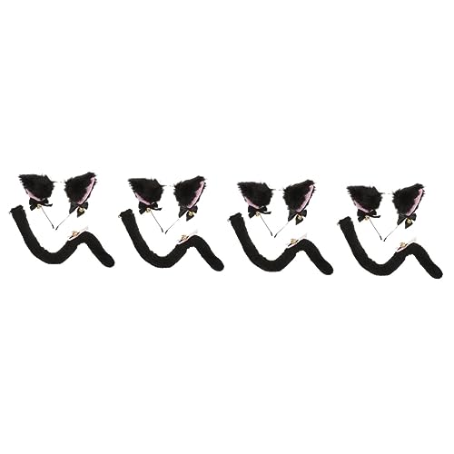 PACKOVE 12 Sätze Zubehör Für Katzen Kleidung Cosplay-outfits Fuchsschwänze Lolita-kleidung Tierischer Cosplay- Katzenkostüm Für Mädchen Anime-gothic-anzug Tierparty-kostümzubehör von PACKOVE