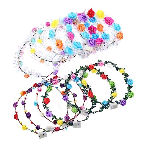 PACKOVE 12Stücke Leuchtende Stirnbänder Dekorative Headwear für Partys Festivals und Karneval Leuchtende Haarkränze für Kindergeburtstage und Festliche Anlässe Vielseitige PACKOVE 12Stücke Leuchtende Stirnbänder Dekorative Headwear für Partys Festivals und Karneval Leuchtende Haarkränze für Kindergeburtstage und Festliche Anlässe Vielseitige von PACKOVE