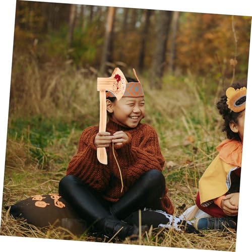 PACKOVE 15 Stück Teiliges Halloween Party Holz Streitäxte für Cosplay Kostüm Requisiten Langlebig und Detailreich für Gruselige Dekoration und Rollenspiele von PACKOVE