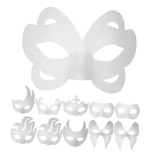 PACKOVE 16 Stück Teiliges Unbemalter DIY Papiermasken für Karneval Halloween und Kreative Bastelprojekte für Erwachsene um Persönliche und Einzigartige Designs zu Gestalten PACKOVE 16 Stück Teiliges Unbemalter DIY Papiermasken für Karneval Halloween und Kreative Bastelprojekte für Erwachsene um Persönliche und Einzigartige Designs zu Gestalten von PACKOVE