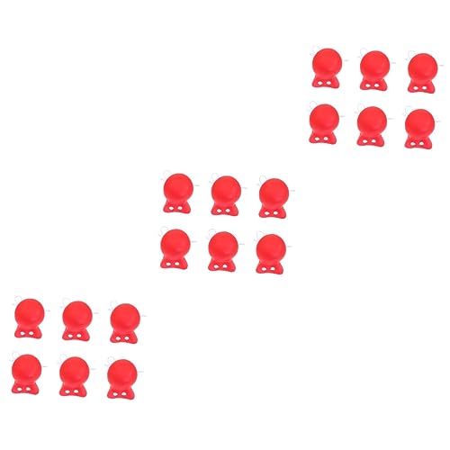 PACKOVE 18 STK Clownrote Nase Hupende Clownsnase Clown Falsche Nase Erwachsene Clownsnase Schwämme Machen Zirkus-Clown-kostüm Rote Partyartikel Vinyl-Material Modell Erwachsener Kind von PACKOVE