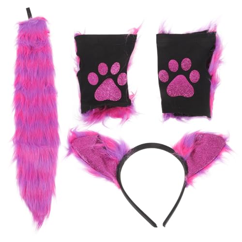 PACKOVE 1Satz Flauschiges Fuchs Haarreif mit Tierohren Plüsch Cosplay Kostüm Zubehör für Halloween Karneval Themenpartys für Rollenspiele Tierdarstellungen von PACKOVE