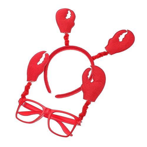PACKOVE 1Satz Krabbenkopfschmuck Brille Für Erwachsene Teiliges Kostümdekoration Für Partys Feiertage Witziges Accessoire Für Unvergessliche von PACKOVE