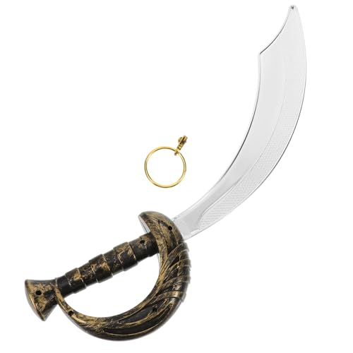 PACKOVE 1Satz Piraten Kostüm Set mit Creolen Ohrringen für Cosplay Geburtstagsfeiern oder Halloween Teiliges Zubehör für Piraten Themenpartys PACKOVE 1Satz Piraten Kostüm Set mit Creolen Ohrringen für Cosplay Geburtstagsfeiern oder Halloween Teiliges Zubehör für Piraten Themenpartys von PACKOVE