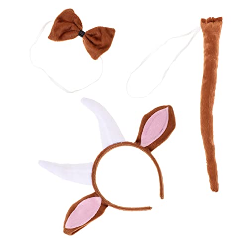 PACKOVE 1Satz Tierkostüm Set Teiliges Kostüm mit Ziegenhörnern Handpuppe für Cosplay Geburtstagsfeiern Weihnachten und Fasching Langlebiges Material PACKOVE 1Satz Tierkostüm Set Teiliges Kostüm mit Ziegenhörnern Handpuppe für Cosplay Geburtstagsfeiern Weihnachten und Fasching Langlebiges Material von PACKOVE