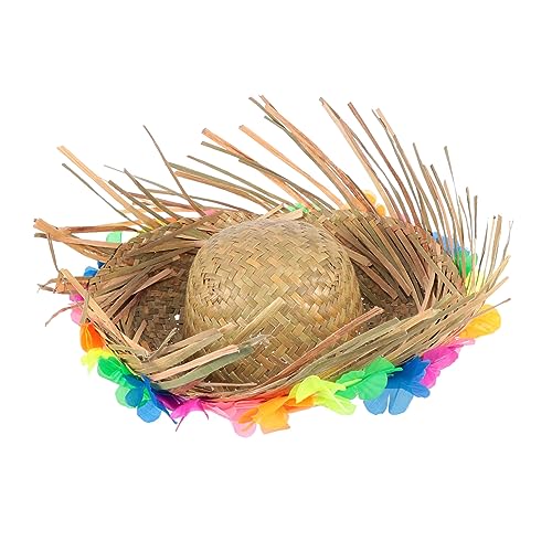 PACKOVE Strohhut Für Herren Strand Hawaii Party Kostüm Zubehör Aus Natürlichem Stroh Für Hawaii-feiern Und Sommersachen von PACKOVE