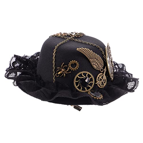 PACKOVE 1Stück Retro Steampunk Hut mit Haarnadel Kleine für Kostümpartys und Festlichkeiten Stilvolles Zubehör für Gothic und Steampunk Outfits Geschenkidee PACKOVE 1Stück Retro Steampunk Hut mit Haarnadel Kleine für Kostümpartys und Festlichkeiten Stilvolles Zubehör für Gothic und Steampunk Outfits Geschenkidee von PACKOVE
