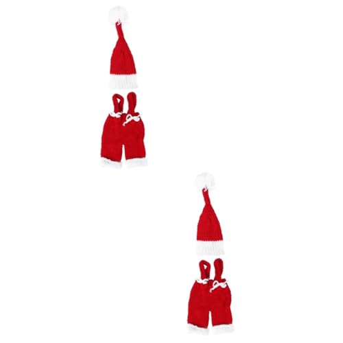 PACKOVE 2 Sätze -Overalls weihnachtsanzug kinder jumpsuit kinder weihnachten Kleinkind-Mütze Outfits für neugeborene Mädchen Kinderkleidung Babykleidung Weihnachtskleidung für Kinder von PACKOVE