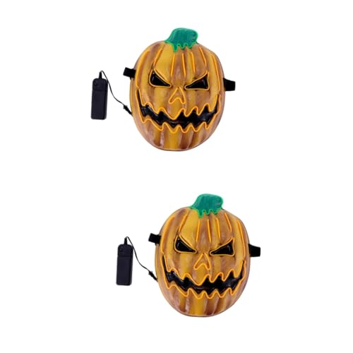 PACKOVE 2 Stk Halloween leuchtende Maske Halloween-Maske Schere für Babynahrung LED-Maske El von PACKOVE