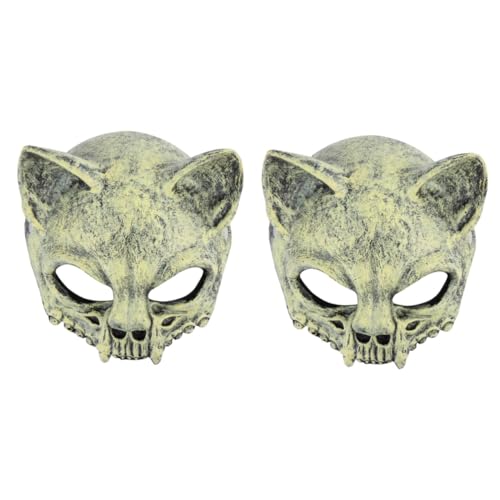 PACKOVE 2 Stk Halloween-Schädel-Maske halloween horror kostüme horror kostüme halloween hallowen masks halloween gruselig kostüm kleidung Erwachsener bilden Zubehör Haube Mann PU-Schaum von PACKOVE