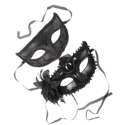 PACKOVE 2 Stk Paare Venezianische Maske Kostümpartymaske Für Männer Cosplay-maske Für Paare Maskeradeballmaske Maskerade-party-maske Paar Cosplay-maske Plastik Liebhaber Bilden Kleidung von PACKOVE