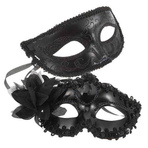 PACKOVE 2 Stück Dekorative Halbmaske für Cosplay und Partys Set Leicht und Komfortabel für Halloween Karneval und Maskenbälle PACKOVE 2 Stück Dekorative Halbmaske für Cosplay und Partys Set Leicht und Komfortabel für Halloween Karneval und Maskenbälle von PACKOVE
