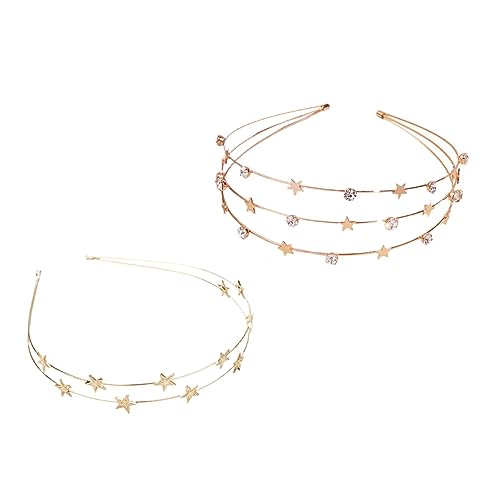 PACKOVE 2 Stück Fünfzack Stern Haarreifen Damen Haarschmuck Accessoires für Kostümpartys Karneval und Festliche Anlässe Funkelnd und PACKOVE 2 Stück Fünfzack Stern Haarreifen Damen Haarschmuck Accessoires für Kostümpartys Karneval und Festliche Anlässe Funkelnd und von PACKOVE