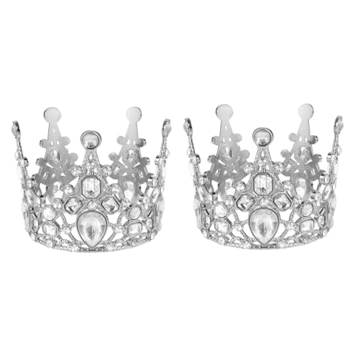 PACKOVE 2 Stück Geburtstagskrone Kuchenkrone Für Die Babyparty Kuchenkronendekoration Mini Dekorationen Funkeln Dusche Party-krone- Hochzeit Braut- Kind Metall Silver PACKOVE 2 Stück Geburtstagskrone Kuchenkrone Für Die Babyparty Kuchenkronendekoration Mini Dekorationen Funkeln Dusche Party-krone- Hochzeit Braut- Kind Metall Silver von PACKOVE