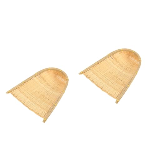 PACKOVE 2 Stück Großer Handgeflochtener Besenhalter Langlebig und Leicht Natürliche DIY Wanddekoration für Kinderzimmer und Kreative Bastelkunst zum Bemalen von PACKOVE