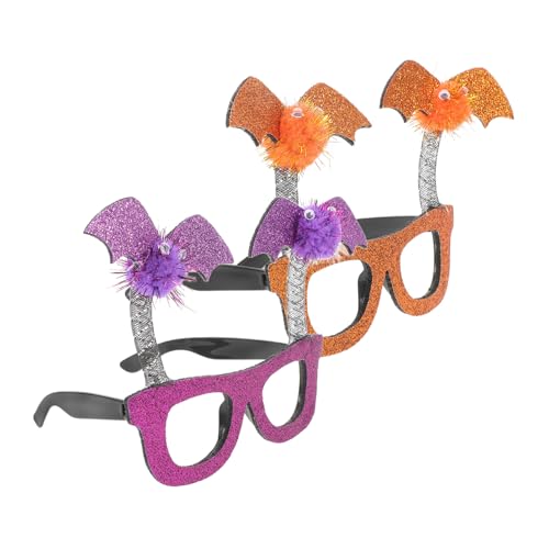 PACKOVE 2 Stück Halloween Bat Eyeglasenrahmen Lustige Cosplay Brille für Halloweenpartys Orange Requisiten für Fotos und Feiern PACKOVE 2 Stück Halloween Bat Eyeglasenrahmen Lustige Cosplay Brille für Halloweenpartys Orange Requisiten für Fotos und Feiern von PACKOVE