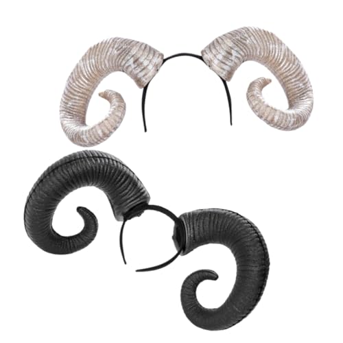 PACKOVE 2 Stück Halloween Hörner Stirnband Cosplay Kopfschmuck für Karneval und Partys Leicht und Einfach Tragbar für Erwachsene und Kreative Kostüme PACKOVE 2 Stück Halloween Hörner Stirnband Cosplay Kopfschmuck für Karneval und Partys Leicht und Einfach Tragbar für Erwachsene und Kreative Kostüme von PACKOVE