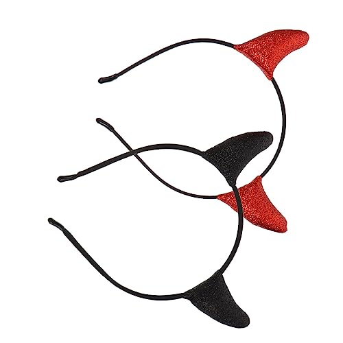 PACKOVE 2 Stück Halloween Kostüm Haarschmuck Teufelshörner Haarreifen für Damen Einzigartige Cosplay Accessoires Rot und Schwarz für Halloween Party und Maskeraden PACKOVE 2 Stück Halloween Kostüm Haarschmuck Teufelshörner Haarreifen für Damen Einzigartige Cosplay Accessoires Rot und Schwarz für Halloween Party und Maskeraden von PACKOVE