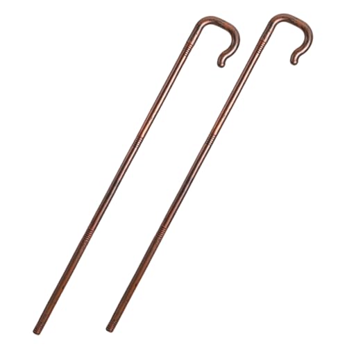 PACKOVE 2 Stück Halloween Party Cosplay Krücken Teiliges Stab Requisite Bühnenstock für Hexen Kostüm Halloween Dekoration Vielseitig für Maskerade Festival und Bühnenauftritte Geeignet von PACKOVE