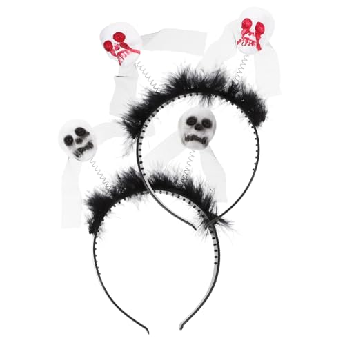 PACKOVE 2 Stück Halloween Schädel Haarreif für Kostüme und Dekoration Kopfband für Party und Cosplay für Halloween Feiern und Fotos mit Freunden PACKOVE 2 Stück Halloween Schädel Haarreif für Kostüme und Dekoration Kopfband für Party und Cosplay für Halloween Feiern und Fotos mit Freunden von PACKOVE