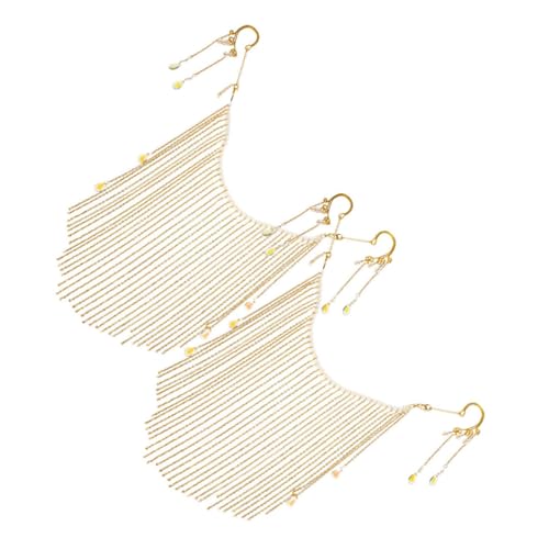 PACKOVE 2 Stück Hanfu Quasten Gesichtsmaske mit Ohrringe Gesichtsveil für Karneval und Festlichkeiten Tragbare Antike Stil Maske für Kostüme Goldene Quasten Dekoration PACKOVE 2 Stück Hanfu Quasten Gesichtsmaske mit Ohrringe Gesichtsveil für Karneval und Festlichkeiten Tragbare Antike Stil Maske für Kostüme Goldene Quasten Dekoration von PACKOVE