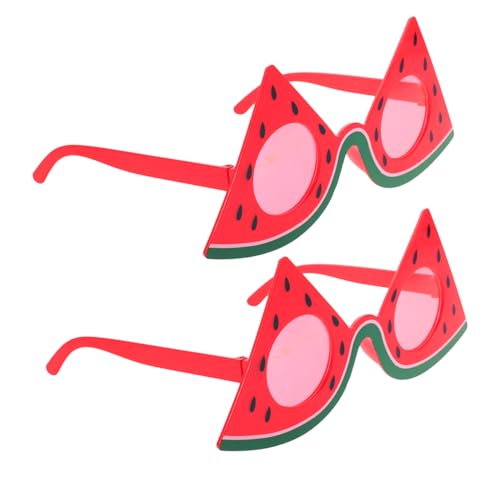 PACKOVE 2 Stück Hawaii Partybrillen Wassermelone Leichtes Wiederverwendbares Sommeraccessoire für Strand Themenpartys und Fotospaß von PACKOVE