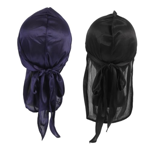 PACKOVE 2 Stück Piratenhut mit Langschwanz Elastische Haarkopfhaube für Schlafen für Jungen PACKOVE 2 Stück Piratenhut mit Langschwanz Elastische Haarkopfhaube für Schlafen für Jungen von PACKOVE