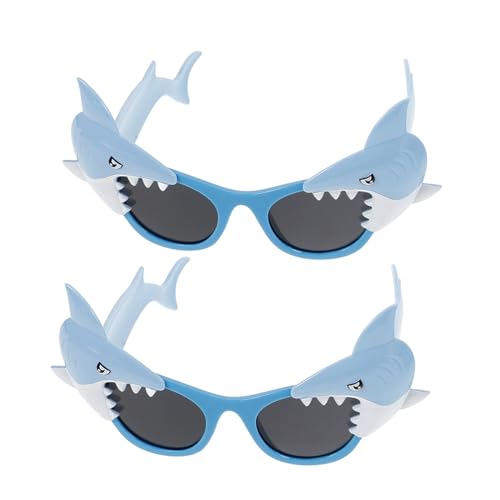 PACKOVE 2 Stück Shark Sonnenbrillen für Teiliges Blau Niedliche Designs für Geburtstagsfeiern Strandpartys und Fotos Trendige Party Sonnenbrillen für Kleine PACKOVE 2 Stück Shark Sonnenbrillen für Teiliges Blau Niedliche Designs für Geburtstagsfeiern Strandpartys und Fotos Trendige Party Sonnenbrillen für Kleine von PACKOVE