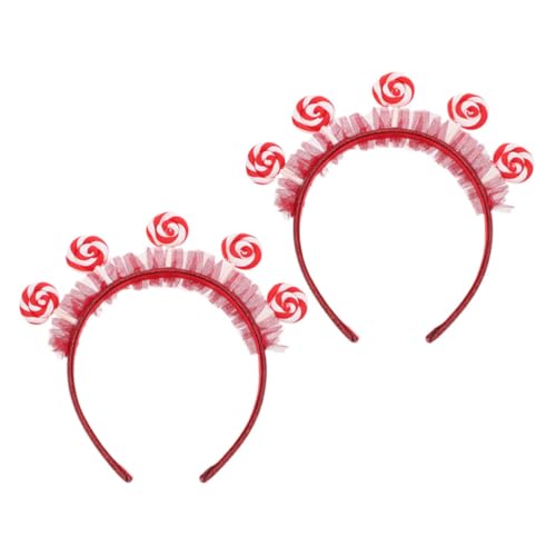 PACKOVE 2 Stück Süße Haaraccessoires für Kopfbedeckung für Prinzessinnen und Kostüme Partyzubehör Rot für Themenveranstaltungen von PACKOVE
